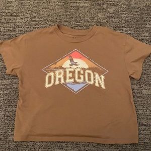 Cute Oregon trail kid girl crop top